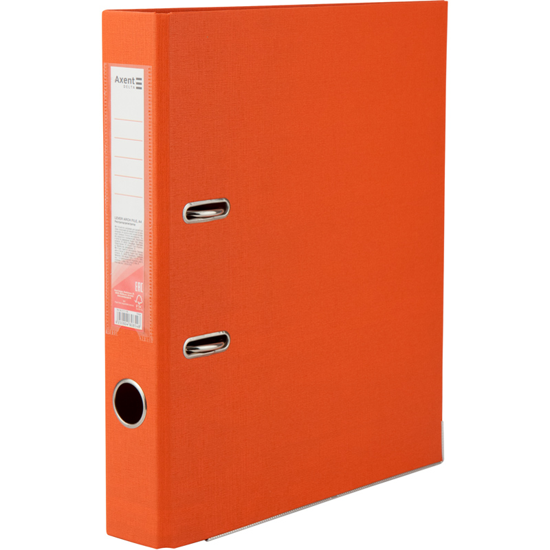 Папка-реєстратор Axent Delta D1711-09C, двостороння, A4, 50 мм, зібрана, помаранчева